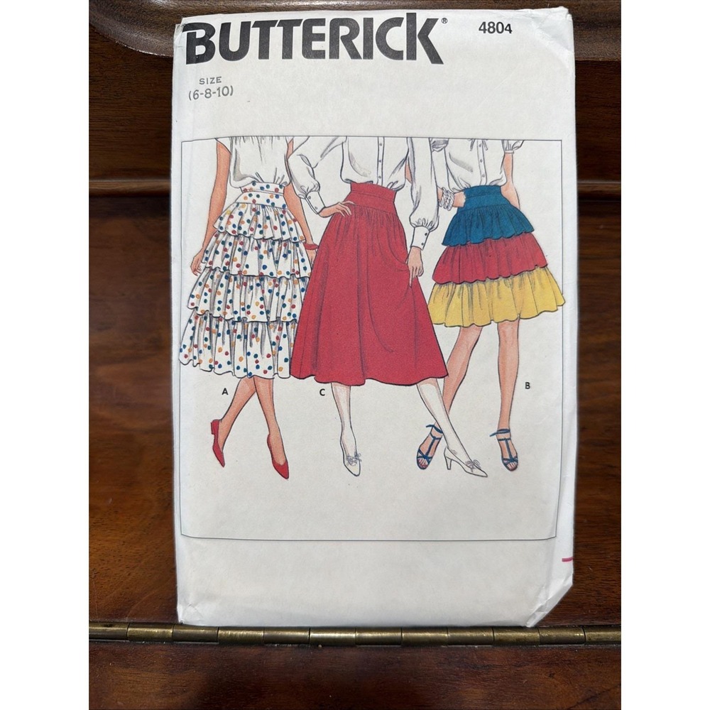 Vintage Butterick Sewing Pattern 4804 Sizes 6, 8, 10